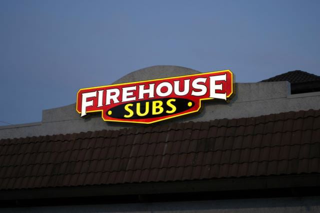 firehouse subs exterior backlit pan face sign