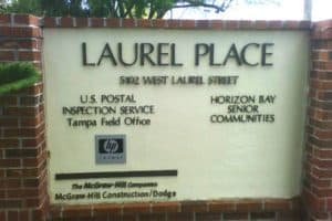Monument Sign with Routed Sign Letters